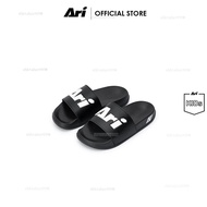 ARI KIDS SLIDE SANDALS - BLACK/WHITE รองเท้าแตะเด็ก อาริ SANDALS สีดำ