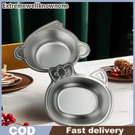 EONE Children Cute Monkey Cat Bowl Stainless Steel Dinner Bowl Kid Salad Bowl Kindergarten Food Plat