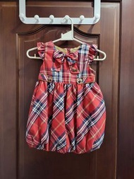 《近新》Elassic Jeddy 百貨專櫃經典泰迪 女童洋裝 厚背心裙 厚洋裝 100公分 過年喜宴喜氣