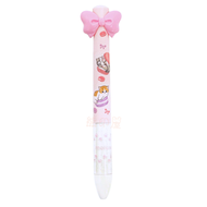 日本Mofusand 餅乾蝴蝶結款雙色原子筆(黑/紅色) 日本製 (紫) (平行進口)