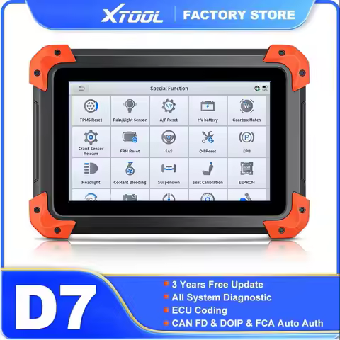 XTOOL D7 OBD2 Scanner All System Diagnostic Tools Key Programming ECU Coding Active Test 36+ Service