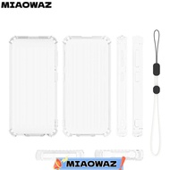 MIAOWAZ MP3 Player , TPU Transparent MP3 Player Cover,  Shock Resistant Raised Edges Wrist Strap Pro
