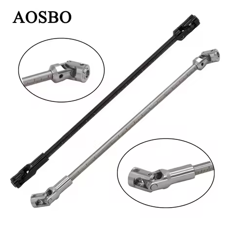 Stainless Steel DIY Cut Length Driveshaft Universal Joint Drive Shaft For 1/10 LCG RC Crawler SCX10 