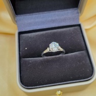 1 Carat Diamond Ring Real Silver Setting