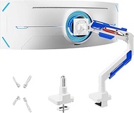 ARES WING Monitor Mount Ultrawide 24-57 Inch Flat & Curved Screen, Monitor Arm with Gas Spring, Heig