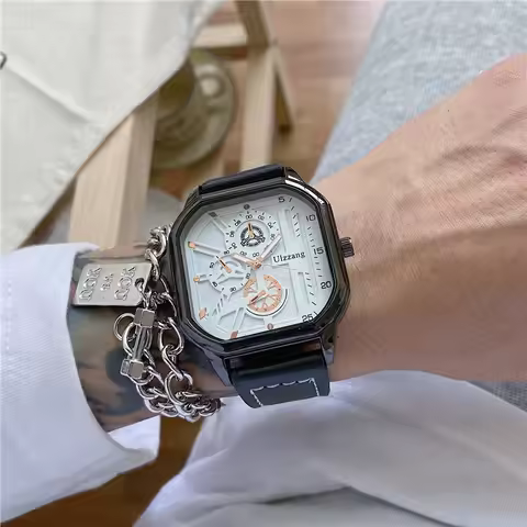 UTHAI CQ154 Fashionable Men Watch, Cool Quartz Watches for Middle and High School Students, Casual C