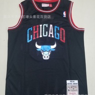 Basketball Uniform BULLS BULLS No. 23 Michael Jordan Embroidered Version Jersey JIWX