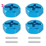 4Pcs Hexagonal Combiner Wheel Rim Hex 7Mm Upgrade 12Mm Metal Adapter for 1/18  A949 A959 A969 A979 K