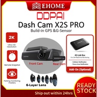 DDPAI X5 Pro Dash Cam + 4G link Box 4K UHD Dual Cam Recorder WiFi DVR