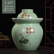 [COD] Pickle jar ceramic pickles miscellaneous grains pickle altar Jingdezhen storage sealed jars