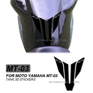For Yamaha MT-03 MT 03 MT03 mt-03 mt 03 mt03 Motorcycle TANK Sticker Decal 3D RESIN Waterproof Prote