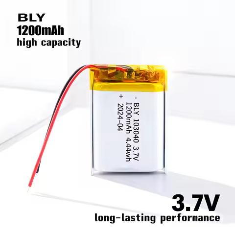 1200mAh High Capacity 3.7V 103040 Rechargeable Polymer Lithium Battery for Bluetooth Headset GPS Nav