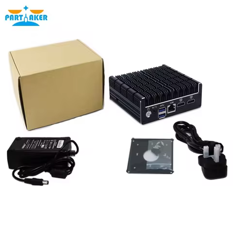 Partaker Mini PC NUC Celeron J3160 Quad Core 4 Port Intel i211AT Gigabit LAN AES NI pfSense Linux Fi