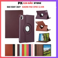 Case 360 Degree Rotating Flip Cover Tablet For Xiaomi Mi Pad 5 Pro 12.4IN