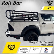 Tyrax 4x4 Universal Roll Bar Pagar V2 Pickup Truck Sport Bar R2 - Hilux/Ranger/Dmax/Triton2024/Navar