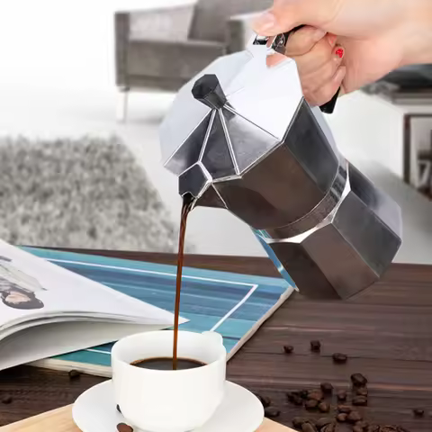 Hot High Quality Eco Friendly Office Espresso Moka Maker/ Pot Coffee 2021/ Moka Pot 18