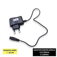 ,,,,,] 2-Hole 4.2v 500mA Headlamp Charging Adapter Number 8 Charger