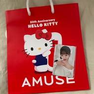 AMUSE 張員英 wonyoung 小卡 連hello kitty紙袋