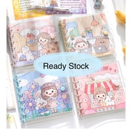 Buku Diari Comel Kotak / Cute Square Journal Notebook for Girls / 小麻薯手账本 方形可爱女生手帐本 活页本
