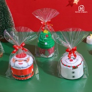 🇸🇬 Ready Stock Christmas Towel Gift Embroidery Children Customer Giveaway Promotion Plush Toy Cake C