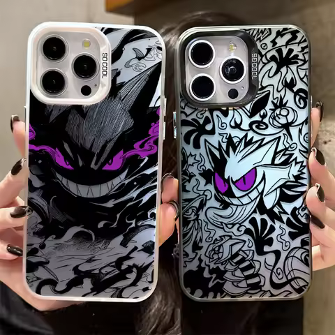 Prank Gengar P-Pokemon Plating Phone Case for Xiaomi Redmi Note 14 13 12 11 10 9 8 Pro Plus 14S 12S 