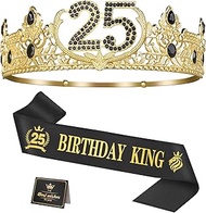 Asija 25th Birthday Gifts for Men, 25th Birthday Decorations for Men, Party Decor Supplies including