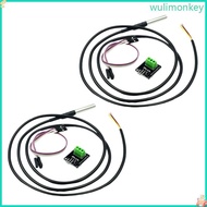 WU Waterproof Temperature Sensors With DS18B20 Chip For Home Automation And Outdoor Monitoring Devic
