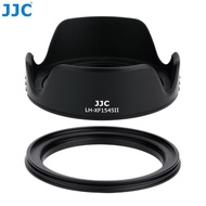 JJC Canon Sony Lens Hood with Adapter Ring for Fuji XC 15-45mm F3.5-5.6 OIS PZ XF 18mm f/2 R, Canon 