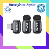 BOYA mini Wireless Microphone [Ultra-Mini 360° Pickup Lavalier Mic] Type-C Wireless Mic Compatible w
