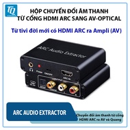 Hdmi ARC Audio Extractor (new HDMI ARC TV) converts to AV L/R, SPDIF to Amplifier