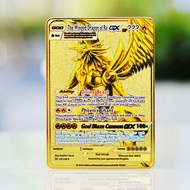 Pokémon Pokémon Card Charizard Super Giant Steel Plate Card Pikachu GX Pokémon Metal Card Gold Steel