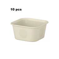 10 pcs N0J1G Storage box Plastic storage box 10x10x5 cm