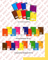 P1 NOTEBOOK SPIRAL NOTEBOOK WRITING NOTEBOOK COMPOSITION NOTEBOOK 80LVS 1PC