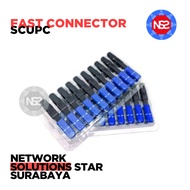 Fast Connector SC UPC Crocodile Contents 10Pcs - FTTH Connector biru - Low Insert Loss 0.36dB