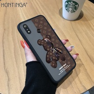 Hontinga เคสโทรศัพท์เคสสำหรับ Realme 3 Realme 3 Pro เคสแข็งลายการ์ตูนหมีกลไกน่ารักเคสใสคลุมทั้งหมดเคสกล้องป้องกันการกระแทกสำหรับเด็กผู้ชายเด็กผู้หญิง