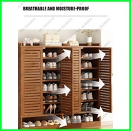 △ ✉ ♈ Mr.Bamboo Shoe Rack Bamboo Shoe Cabinet With Door Shoe Organizer Shoes Storage