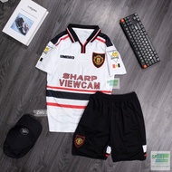Bộ Quần Áo Bóng Đá RETRO.MU1999- Áo Bóng Đá RETRO CLASSIC cao cấp-Áo manchester United 1999