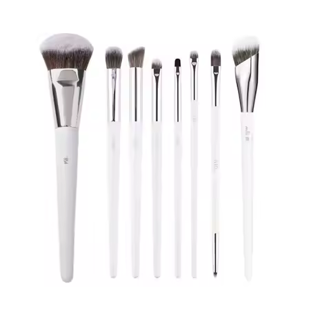 2/3/4/5/6/7pc White Makeup Brushes Liquid Foundation Base Make up Brush Eyeshadow blending Detail Fa