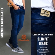 FIFTEEN DENIM - MEN'S LONG SLIM FIT SKINNY SEMI SLIMFIT FIFTEEN DENIM JEANS