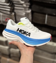 H0KA Bondi8 รองเท้าวิ่ง Sz.36-45Eu พร้อมกล่อง แถมฟรีที่ดันทรง พื้นนุ่มเด้ง กระชับ (แนะนำเผื่อ 1 ไซส์