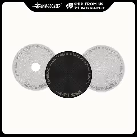 MHW-3BOMBER Espresso Puck Screen 51/53/58.5mm Double Layer Metal Coffee Reusable Filter Kit for Port
