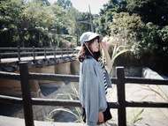 六角綁帶鴨舌帽-灰格子