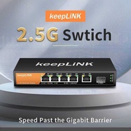 5-Port Multi-Gigabit 2.5Gbps Unmanaged Plug And Play Network Ethernet 2.5G Switch