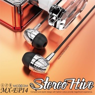 MOXOM MX-EP14 Earphone 3 5mm Earphone With Volume Control In Ear Earphone Bass Earphone