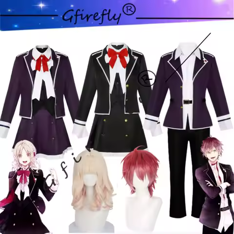 Diabolik Lovers Sakamaki Ayato Komori Yui Vampire Cosplay Costume Black Uniform Stage Performance Co