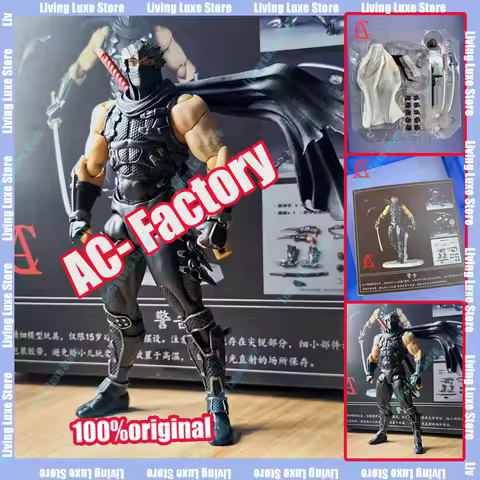 In Stock AC Factory Toys Ninja Gaiden Ryu Hayabusa Action Figures Kaiyodo Revoltech Figurine Ko Mode