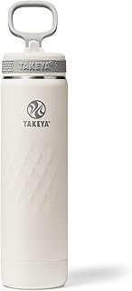 Takeya Sport 22 oz Triple-Insulated Stainless Steel Water Bottle – Leakproof, Sweatproof, BPA-Free, 