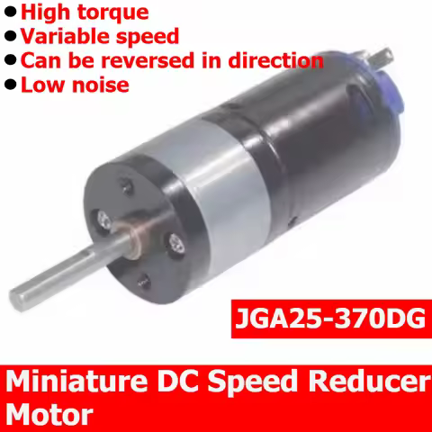 JGA25-370DG Miniature DC Speed Reducer Motor, 6V/12V adjustable speed, reversible motor