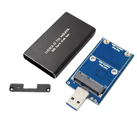 New!!MSATA To USB USB 3.0 To MSATA SSD USB3.0 To MSATA Case Enclosure HDD Case