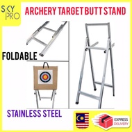 TARGET STAND STAINLESS STEEL ARCHERY TARGET BUTT FOLDING STANDS